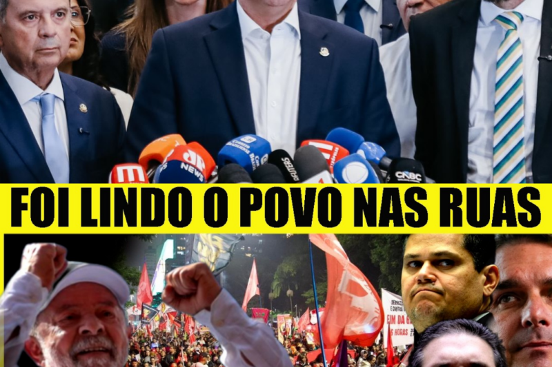 O povo vai às ruas e força o Congresso a recuar! Lula estabelece condições que obrigam a Câmara a ceder!
