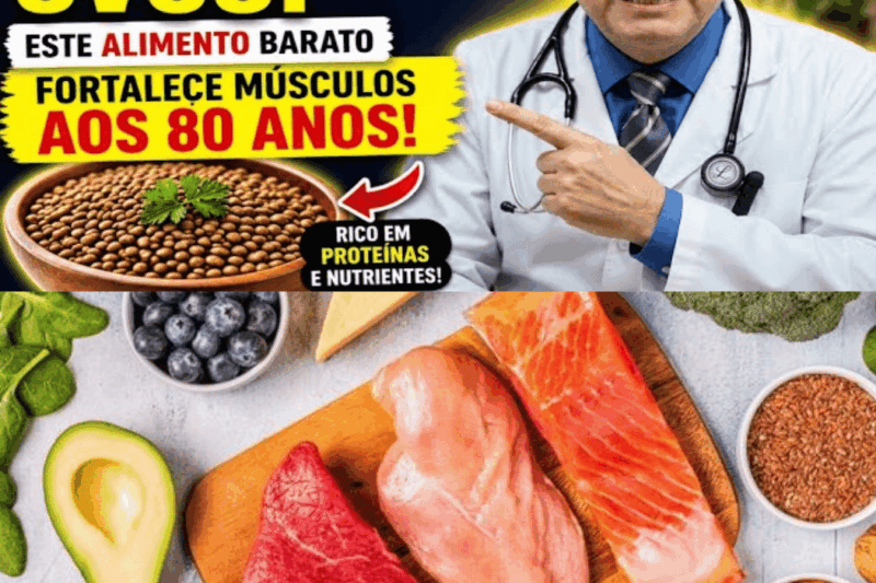 Idosos: Este Alimento Barato Fortalece os Músculos Depois dos 80 Anos!!!