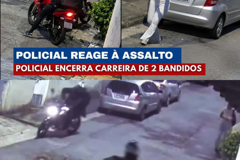 Policial Feminina Reage a Assalto de Forma Surpreendente e “Dá Presente” Para Bandidos
