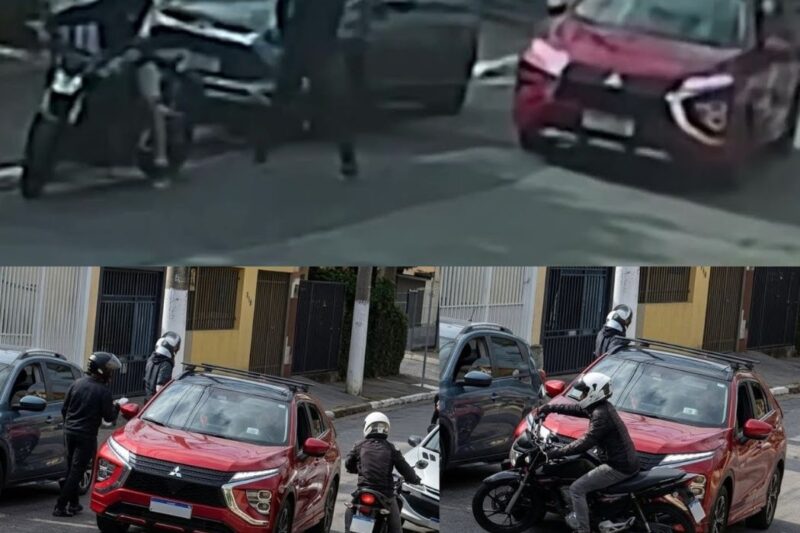 Motorista reage a assalto, atropela criminoso após tentativa de homicídio contra esposa em São Paulo