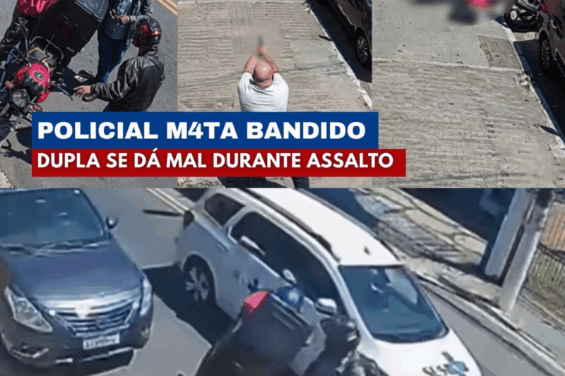 Policial de Folga Reage Corajosamente e Impede Assalto a Motoboy em São Paulo