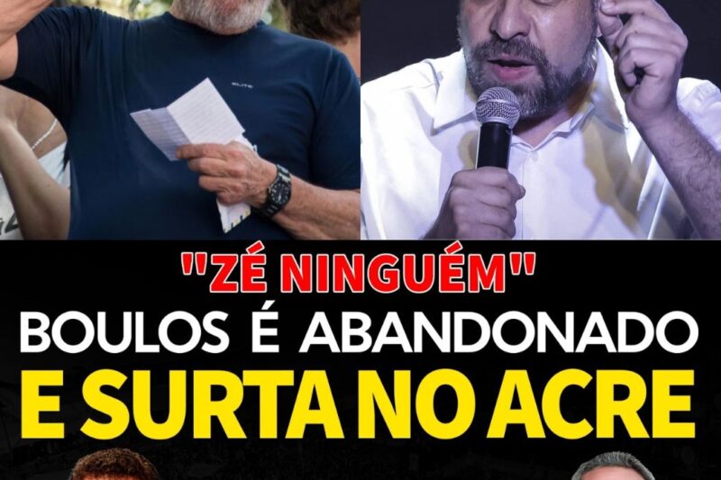 ABANDONADO! Boulos Revoltado ao Ser Ignorado em Visita ao Acre: “Trato Como Zé Ninguém”