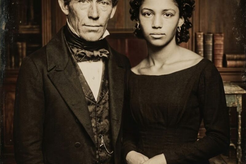 O presidente dos Estados Unidos engravidou a irmã de sua esposa, uma escrava, seis vezes.