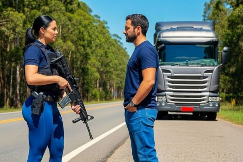 CAMINHONEIRO PARADO POR PRF MULHER QUE ERA SUA EX, AGORA COM DESTINOS CRUZADOS UM AMOR RENASCE
