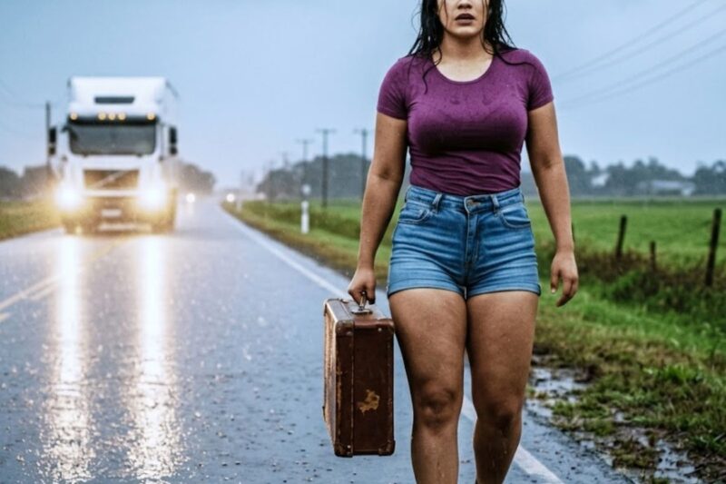 CAMINHONEIRO PARA E AJUDA UMA MULHER NA CHUVA E ELA MUDOU MEU CASAMENTO.