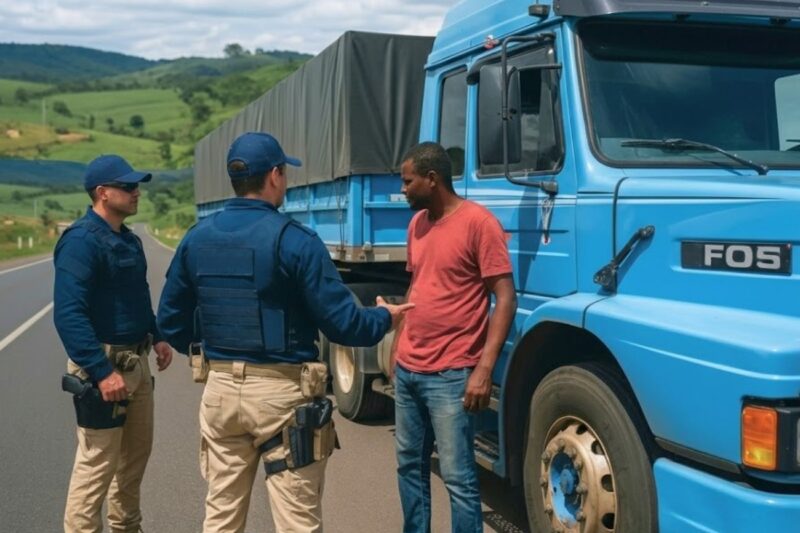 Eles Pensaram Que Era Só Mais Um Caminhoneiro… Mas a Verdade ACABOU com a PRF