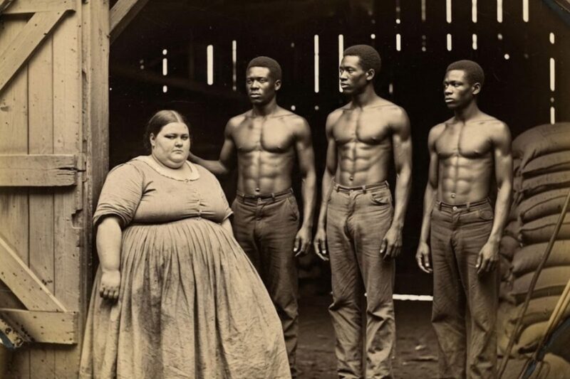 A dona da plantação entregou sua filha obesa a três escravos… O que aconteceu com o corpo dela no celeiro?