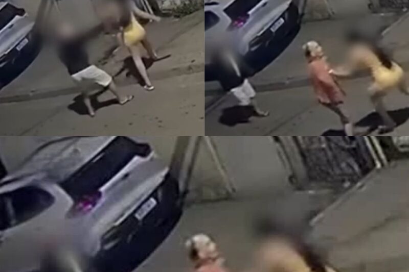 JOVEM É ESPANCADA POR GRUPO DE 10 PESSOAS APÓS VÍDEO EMPURRANDO A AVÓ VIRALIZAR; “PAREM, EU JÁ PERDOEI”, APELA IDOSA