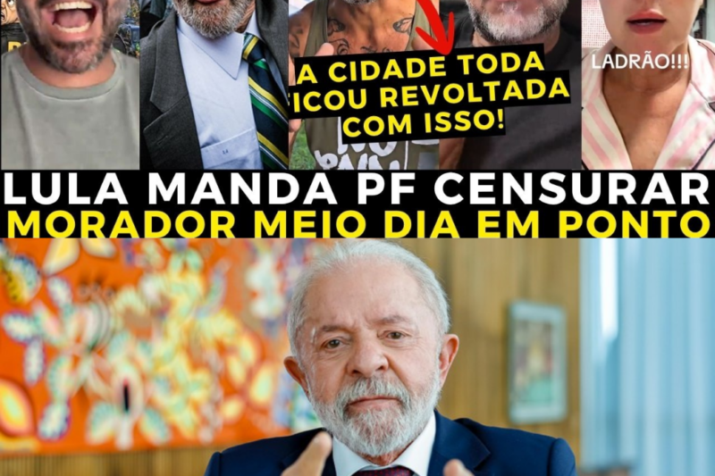 Faixa com o polêmico nome ‘Ladrão’ contra Lula é retirada e causa um verdadeiro alvoroço na cidade.