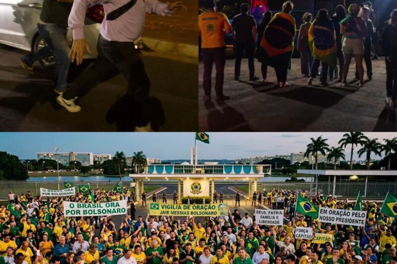 Vigília de Bolsonaro em Brasília: Multidão Emocionada Enfrenta Perseguição em Defesa de Seus Valores!