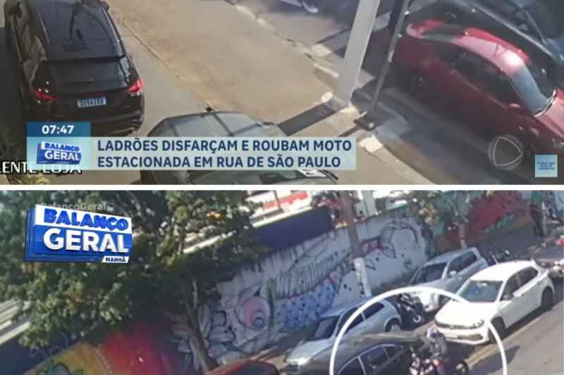 Moto Some Em Plena Luz Do Dia Na Zona Oeste E Câmeras Revelam A Frieza Dos Criminosos