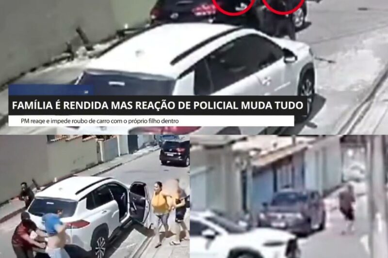 Policial Surpreende Assaltantes e Frustra Crime na Frente de Casa