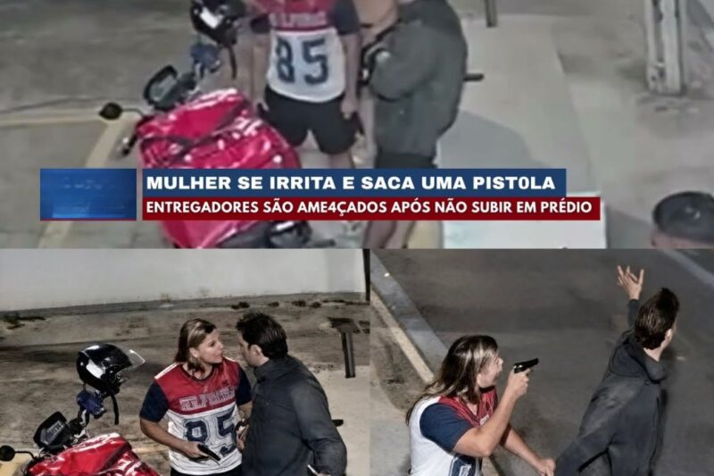 Mulher Saca Pistola Durante Conflito com Entregadores: Confusão e Protestos em Condomínio de São Paulo