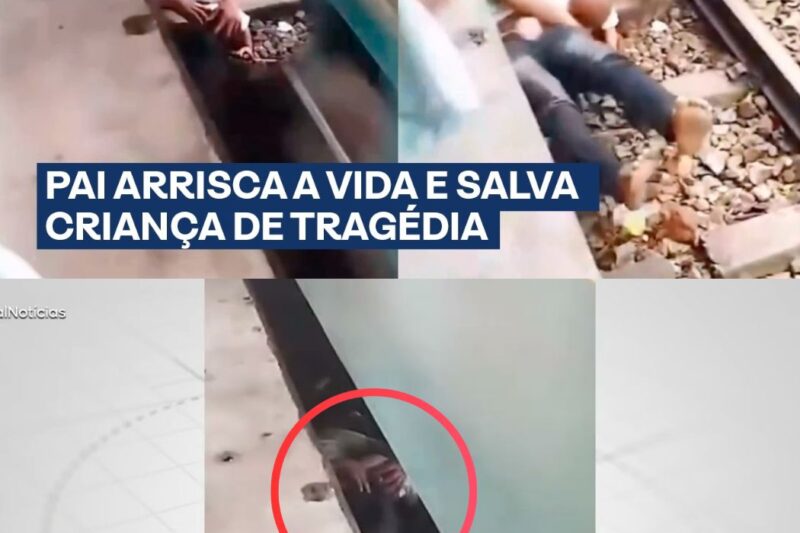 Pai Salva Filho Nos Últimos Instantes Antes do Trem Passar em Estação de Bangladesh