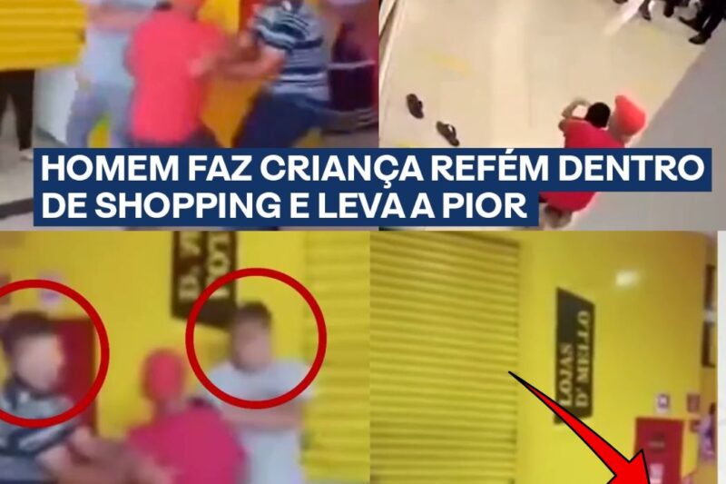 Homem Faz Criança Refém Dentro de Shopping e Gera Pânico: Resgate Heróico e Tensão no Local