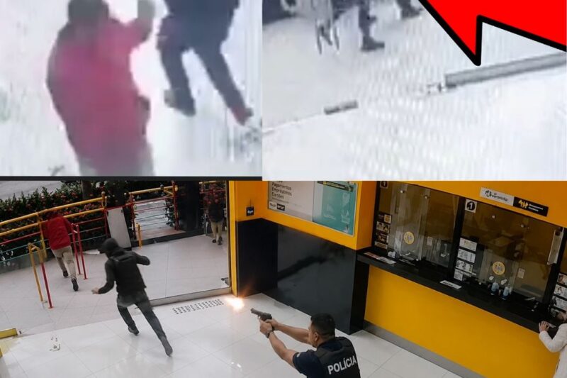 Assalto Tensiona Comércio: Vigilante e Policial Enfrentam Criminosos em Confronto Armado