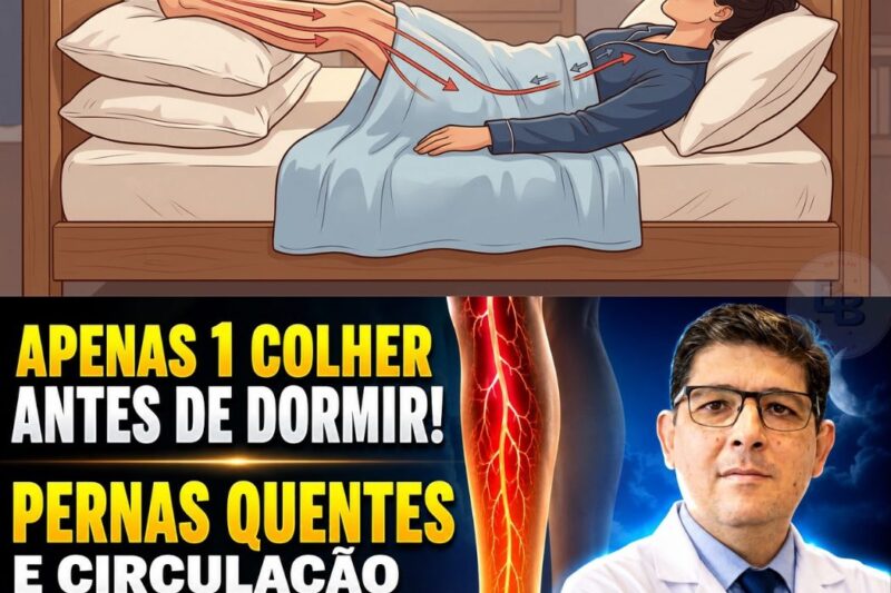 Você acorda no meio da madrugada com as pernas pesadas, frias e doloridas, acreditando que isso é apenas um sinal normal do envelhecimento? O alerta urgente do Dr. Juliano revela uma realidade aterrorizante que a indústria farmacêutica esconde: o colapso silencioso da circulação noturna está privando seus músculos de oxigênio enquanto você dorme. A ciência acaba de comprovar que a combinação correta de superalimentos caseiros pode reativar o fluxo sanguíneo nas pernas em até 98% em apenas 24 horas. Descubra o protocolo completo e mude sua saúde hoje mesmo acessando o artigo fixado nos comentários.