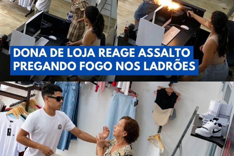 Dona de Loja Reage a Assalto e Muda o Destino dos Bandidos em Segundos