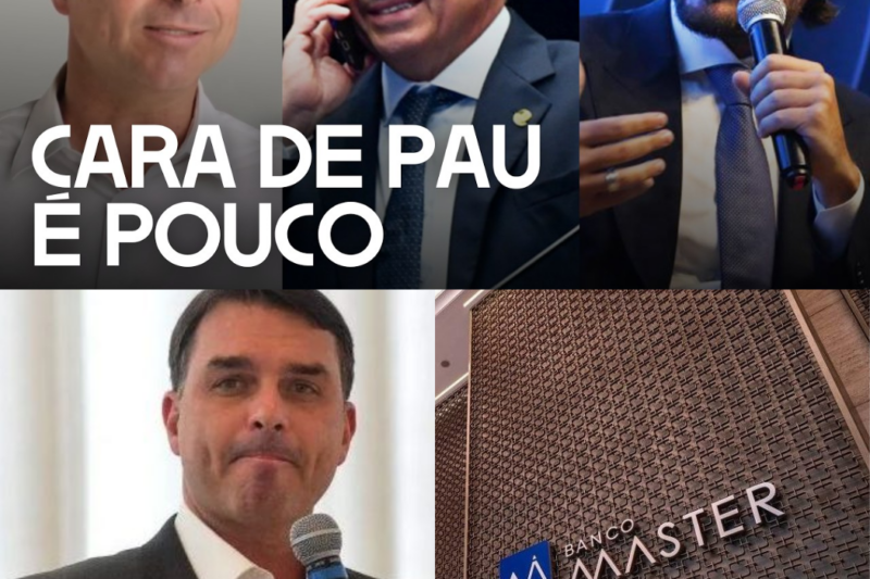 Flávio Bolsonaro lança cortina de fumaça para disfarçar ligação com crimes no caso Banco Master