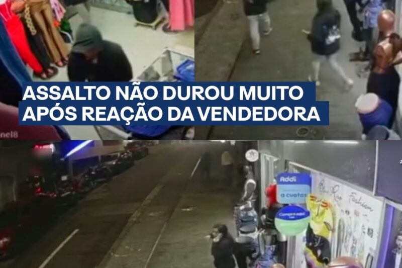 Atendente reage rápido e impede furto em loja de roupas após suspeito tentar agir perto do caixa