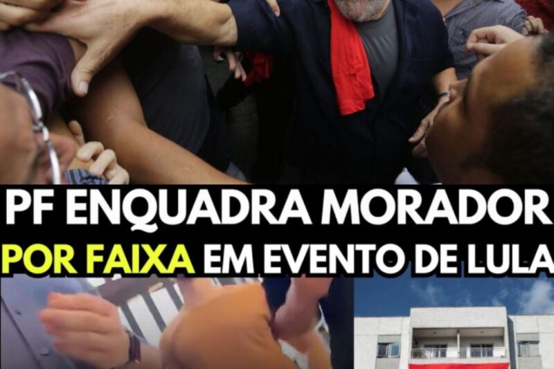 “Vai vir com mais rigor? Então estamos numa ditadura!”: Morador Enfrenta a Polícia Federal e Defende sua Faixa contra Lula!