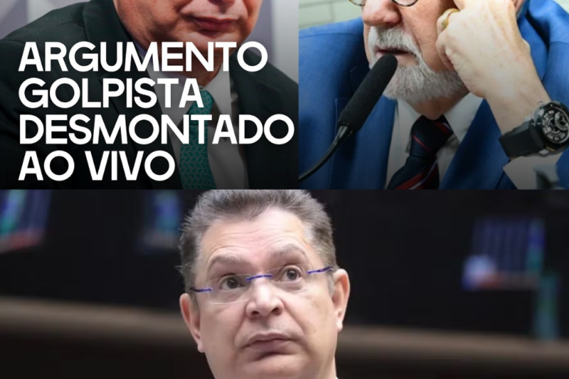 Sóstenes Cavalcante não aguenta pressão ao vivo na GloboNews e senador destrói fala pró-golpe