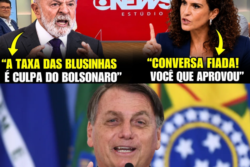 Lula culpa Bolsonaro arbitrariamente pelo imposto sobre blusas e é insultado diretamente na Globo!