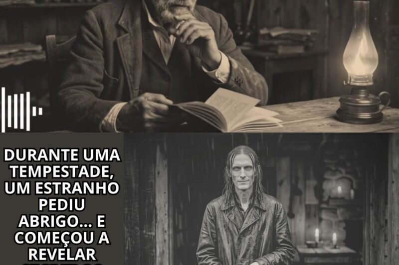 O viajante que apareceu em uma fazenda na noite de uma tempestade (1866)