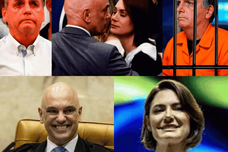 SHOCKING! Beijo de Michelle Bolsonaro em Alexandre de Moraes Causa Alvoroço na Direita