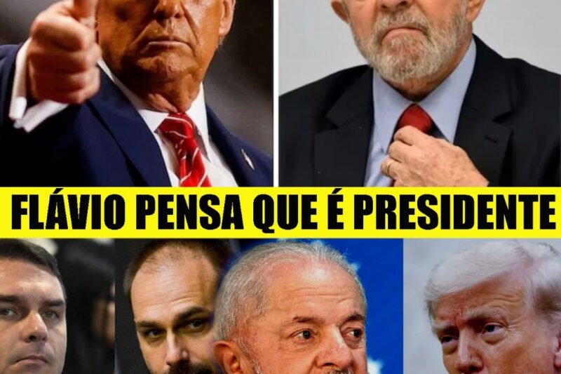 FLÁVIO BOLSONARO ENTRA EM DESESPERO E VOA PARA OS EUA AO SABER QUE LULA SE ENCONTRARÁ COM TRUMP!