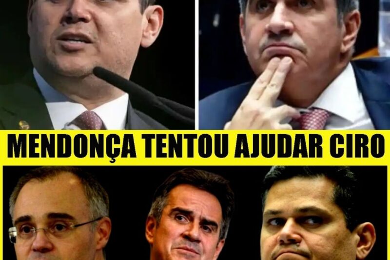 CIRO NOGUEIRA QUEBRA O SILÊNCIO E FALA DEMAIS! MENDONÇA TENTOU BLINDÁ-LO MAS MANOBRA VEIO À TONA!