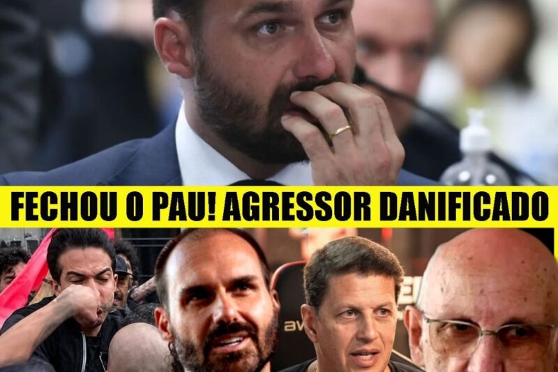 BOLSONARISTA AGRESSOR DO PADRE JÚLIO LANCELLOTTI TOMA S0C0! PEDIDA PRISÃO DE EDUARDO BOLSONARO!