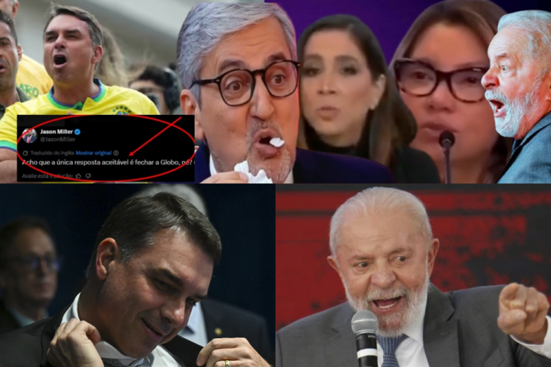 URGENTE! Lula Bufava com Entrevista de Flávio na Globo – Assessor de Trump Pediu Fechamento da Emissora!