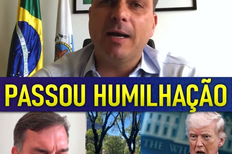 FRACASSOU EVENTO EM DEFESA DE FLÁVIO BOLSONARO E ELE FUGIU APÓS SER DESMENTIDO PELO TRUMP!!