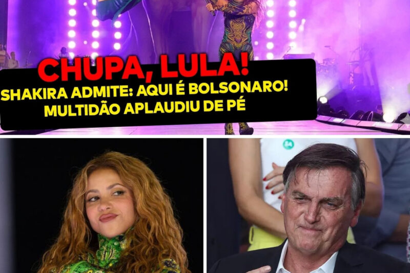 Shakira admite: AQUI É BOLSONARO! Multidão vai ao delírio e Globo tenta cortar a transmissão do show