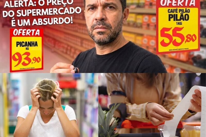 A triste realidade das compras no Brasil: carrinho simples em atacarejo passa de R$ 185 e expõe o peso do supermercado no bolso