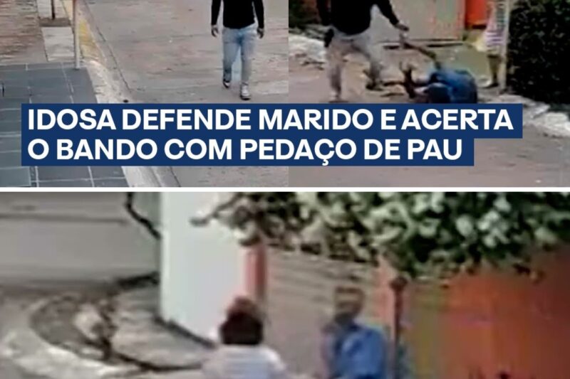 “AQUI NÃO! SE TIVER QUE MORRER, A GENTE MORRE JUNTO!”: Mulher enfrenta bandidos armados com pedaço de pau para salvar marido e carrinha; assista ao vídeo do confronto