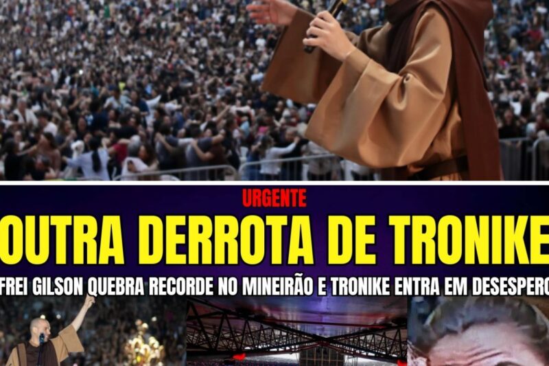 TRONIKE TOMOU BAITA SUSTO AO VER FREI GILSON LOTAR MINEIRÃO EM PÚBLICO RECORDE DE PESSOAS