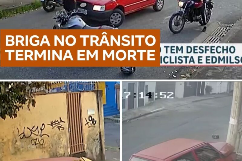 “EU NÃO DEI UM SOCO!”: Entregador nega agressão, mas câmera mostra momento em que golpe faz motorista perder o controle e morrer
