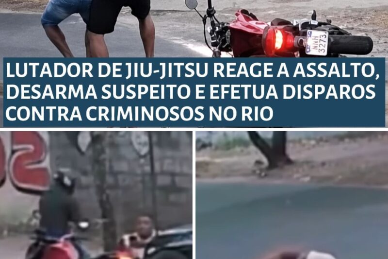 “Ele escolheu a vítima errada”: Lutador de Jiu-Jitsu imobiliza assaltante, toma arma e abre fogo no Rio de Janeiro