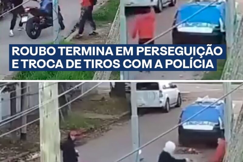 “Desce ou eu disparo!”: Roubo de moto com tiros para o alto aterroriza bairro residencial e termina em perseguição frenética