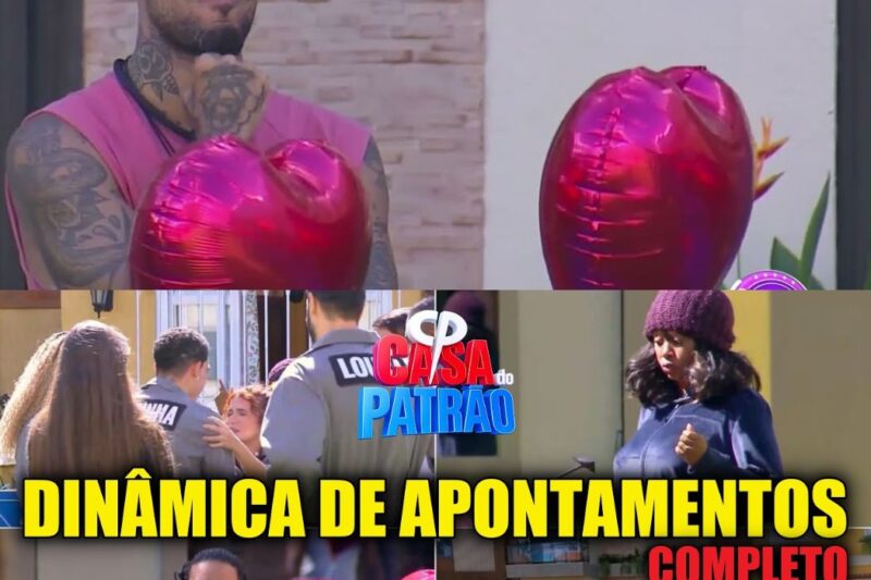 CASA DO PATRÃO: DINÂMICA DE APONTAMENTOS COMPLETA