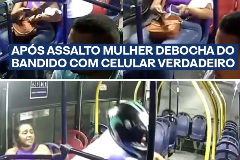 “EU FUI MAIS ESPERTA QUE ELE!”: MULHER DÁ “NÓ” EM ASSALTANTE ARMADO DENTRO DE ÔNIBUS E SALVA CELULAR COM ESTRATÉGIA ARRISCADA