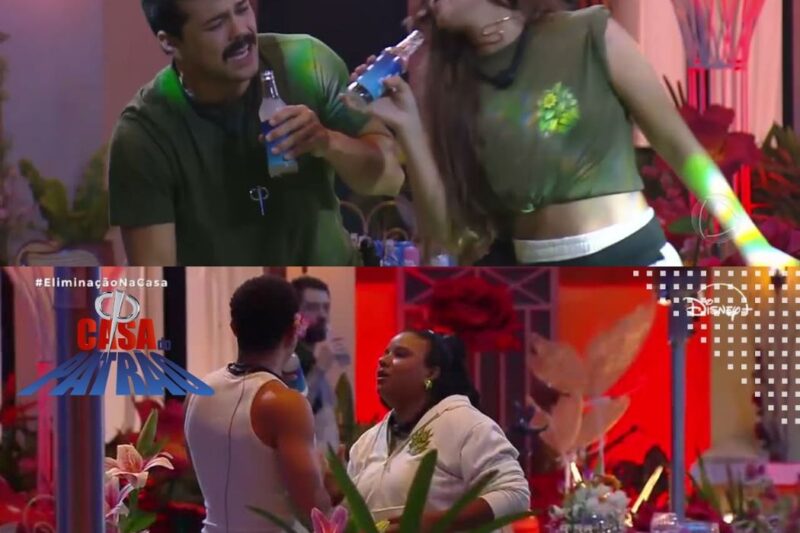 Plano em prática: Nataly joga água em Vivão e choca moradores | Casa do Patrão
