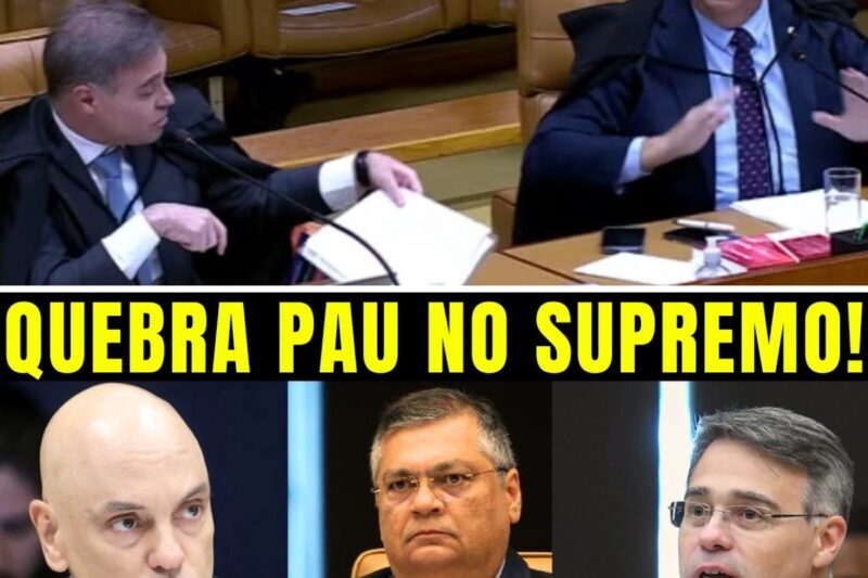 “LEVOU NA LATA!”: MORAES E DINO PERDEM A PACIÊNCIA E DESTRUÍRAM TESE DE MENDONÇA QUE PODERIA BLINDAR CRIMINOSOS
