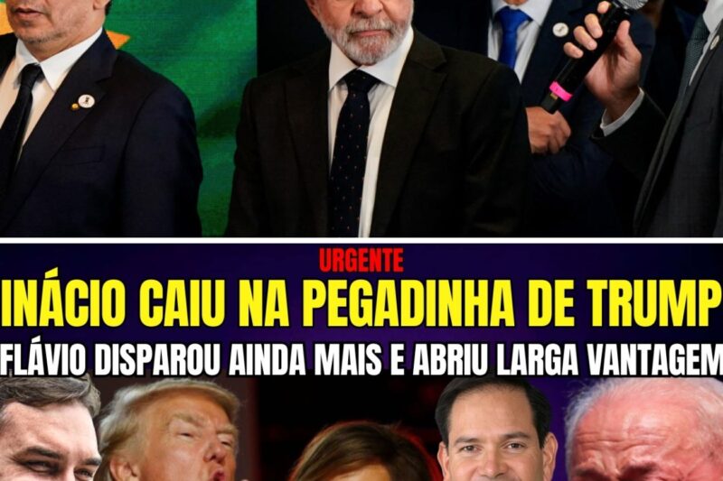 ENCONTRO COM TRUMP FEZ INÁCIO DESABAR NAS PESQUISAS FLÁVIO DISPAROU E ABRIU LARGA VANTAGEM