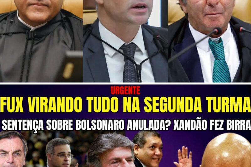 FUX SE UNE A MENDONÇA E KASSIO NUNES E SEGUNDA TURMA PODE DERRUBAR SENTENÇA SOBRE BOLSONARO