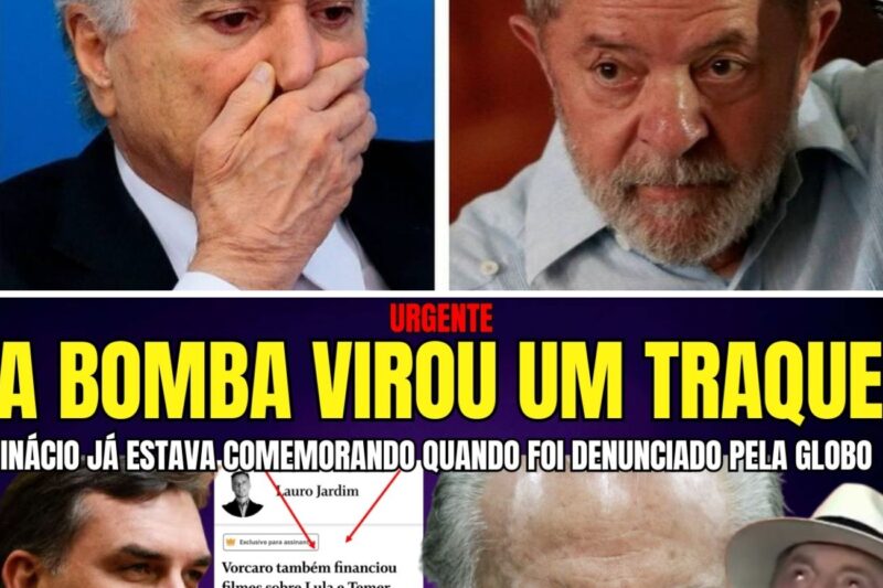 “QUEREM DERRUBAR O FLÁVIO, MAS O TIRO SAIU PELA CULATRA!”: A VERDADE SOBRE O FILME DE BOLSONARO E O FINANCIAMENTO QUE TAMBÉM BANCOU LULA E TEMER