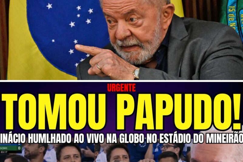 LULA HUMLHADO NO MINEIRÃO NA TRASMISSÃO DO FUTEBOL NA GLOBO APÓS SUPOSTO ÁUDIO DO FLÁVIO