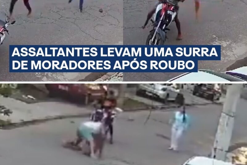 “ACHOU QUE A ARMA ERA DE VERDADE? AGORA VAI APRENDER COM O PAU!”: Moradores perdem a paciência e dão lição inesquecível em assaltantes armados com simulacro
